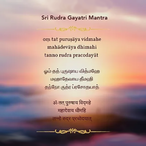 Sri Rudra Gayatri Mantra